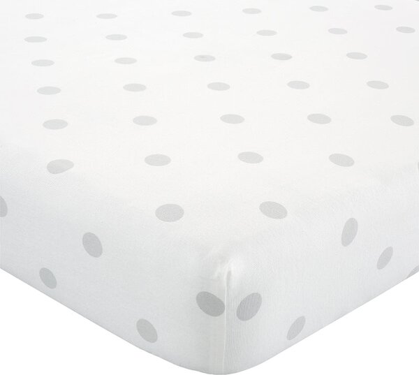 Catherine Lansfield Brushed Spot Bed Linen Fitted Sheet Grey