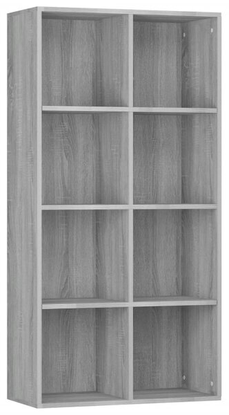 Book Cabinet/Sideboard Grey Sonoma 66x30x130 cm Engineered Wood