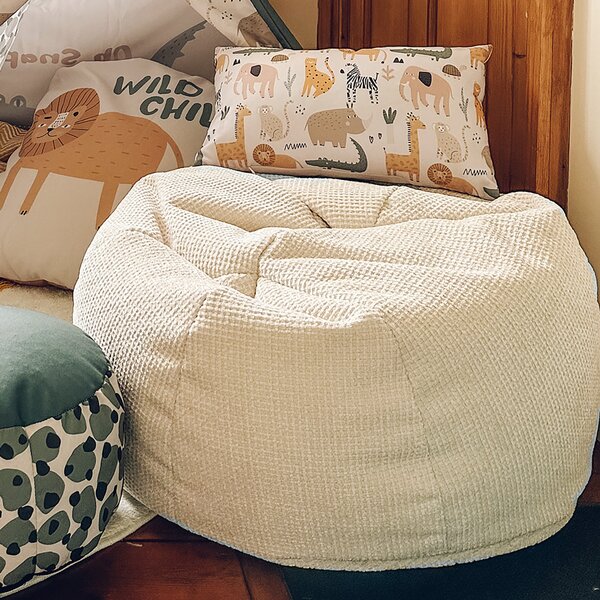 RU Comfy Mini-Slouch Waffle Bean Bag