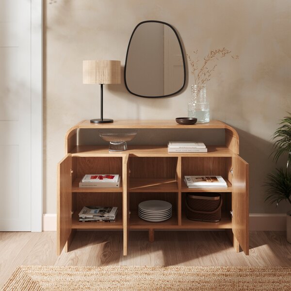 Bennett Console Table, Light Oak