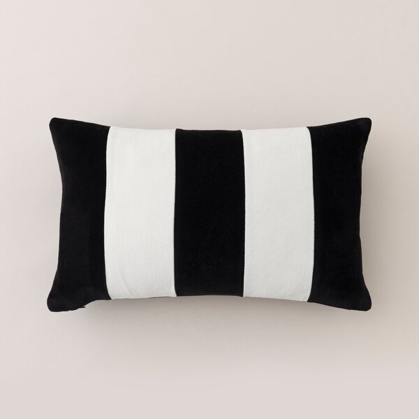 Clara Stripe Cotton Rectangle Cushion