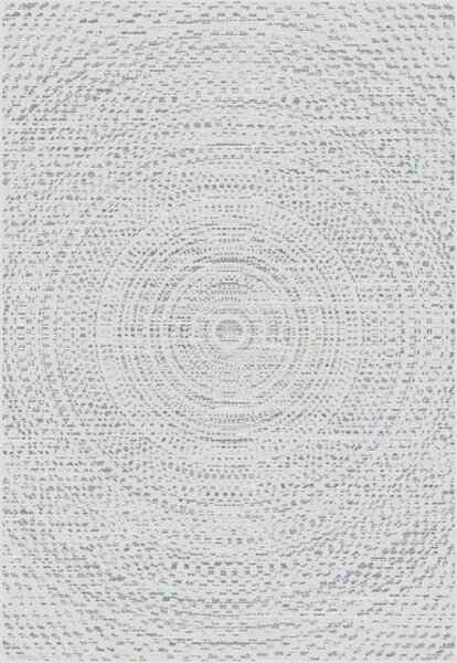Breeze Circles wool/cliff grey rug 160x230cm