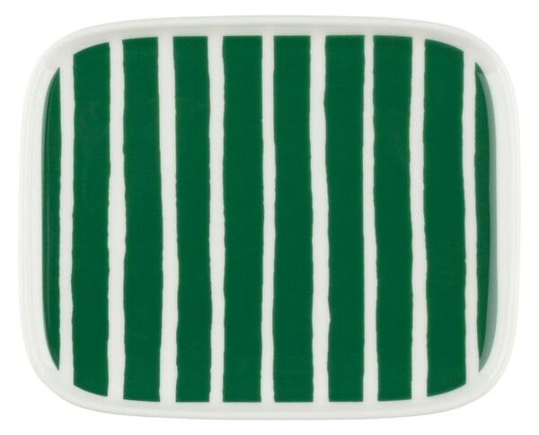 Marimekko Oiva Piccolo plate 12x15 cm White-green