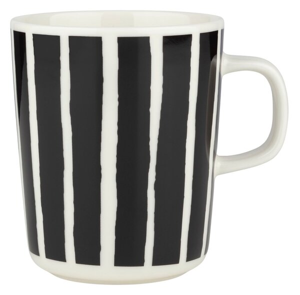 Marimekko Oiva Piccolo mug 25 cl White-black