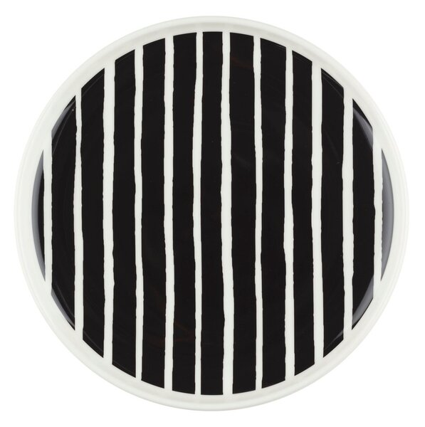 Marimekko Oiva Piccolo plate Ø20 cm White-black