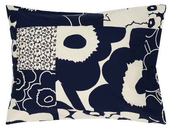 Marimekko Unikko kollaasi pillowcase 50x60 cm Off-white-dark blue