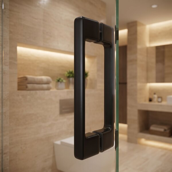 Shower door handle Rea 02 Black