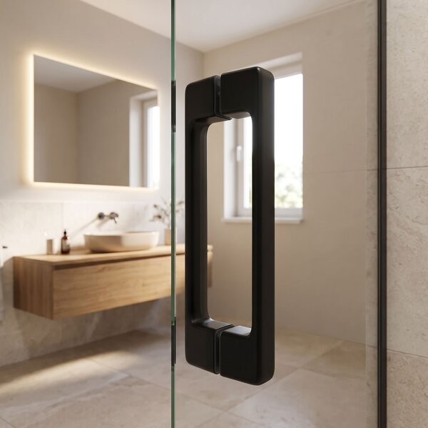 Shower door handle Rea 02 Black