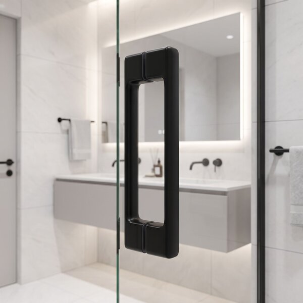 Shower door handle Rea 02 Black