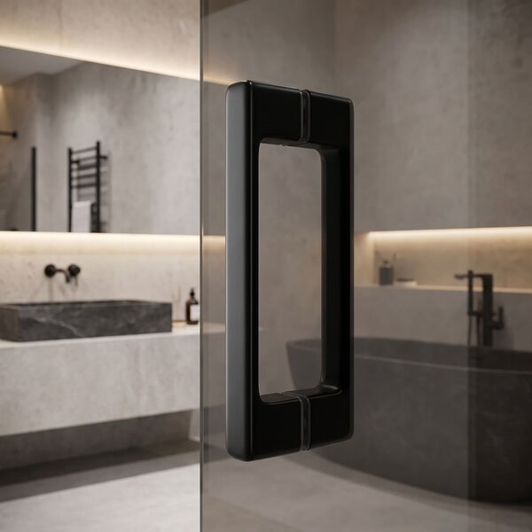 Shower door handle Rea 02 Black