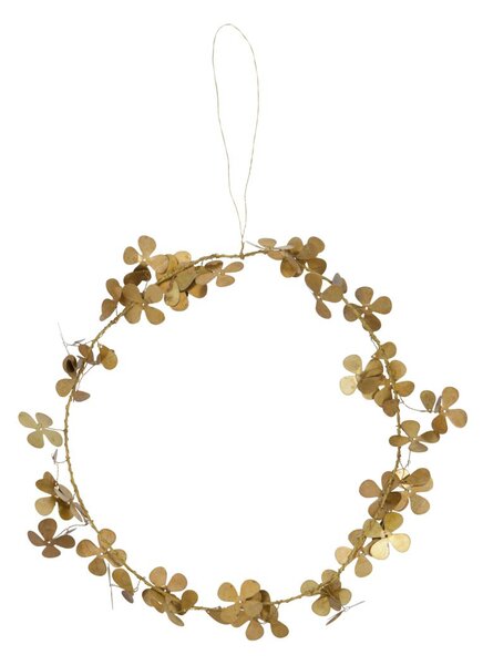 House Doctor Clover wreath Ø20 cm Brass