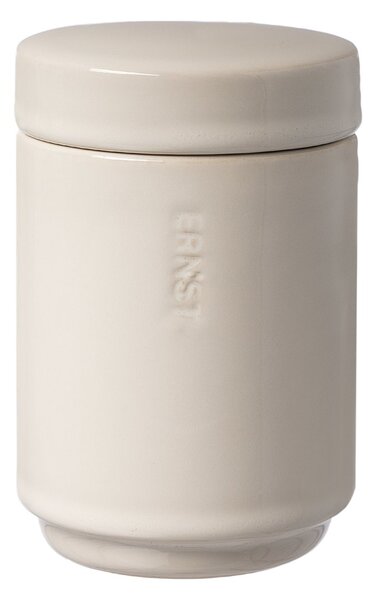 ERNST Ernst storage jar with lid 12 cm Natural white