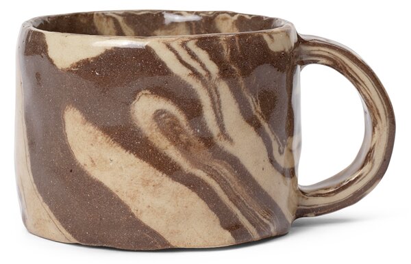 Ferm LIVING Ryu mug low 20 cl Sand brown