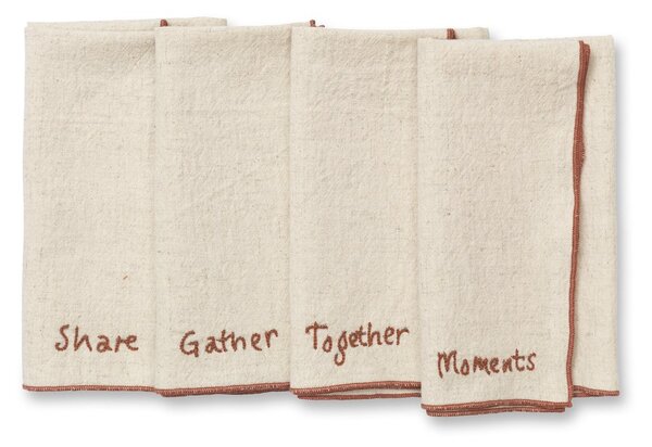 Ferm LIVING Occasions napkins 4 pieces Natural