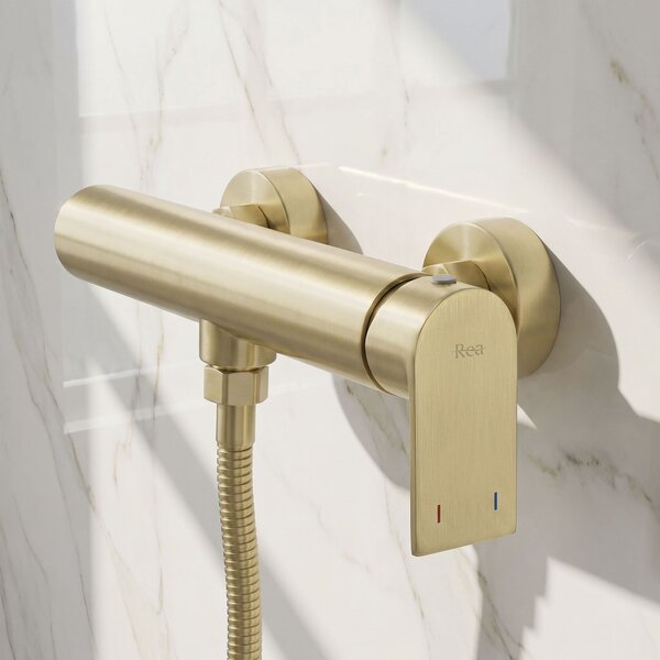 Shower mixer Rea Hunter Brushed Gold