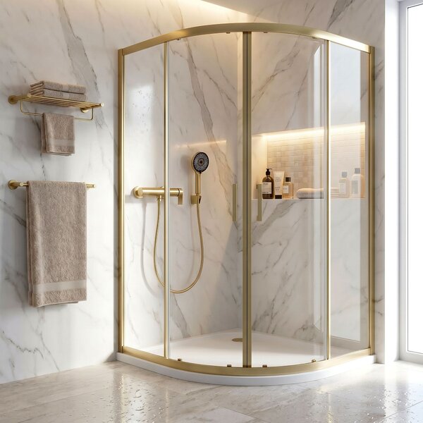 Shower mixer Rea Hunter Brushed Gold