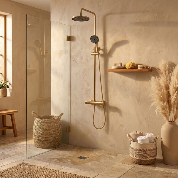 Shower set Rea Hunter Brush Gold