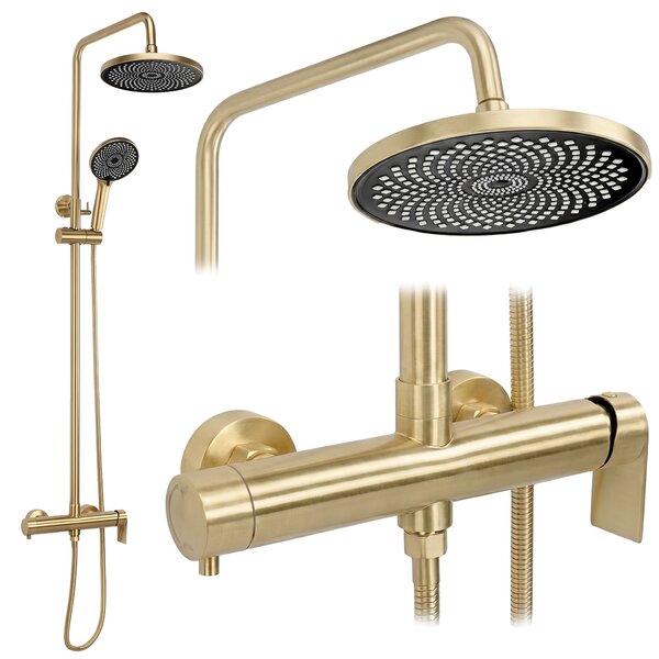 Shower set Rea Hunter Brush Gold