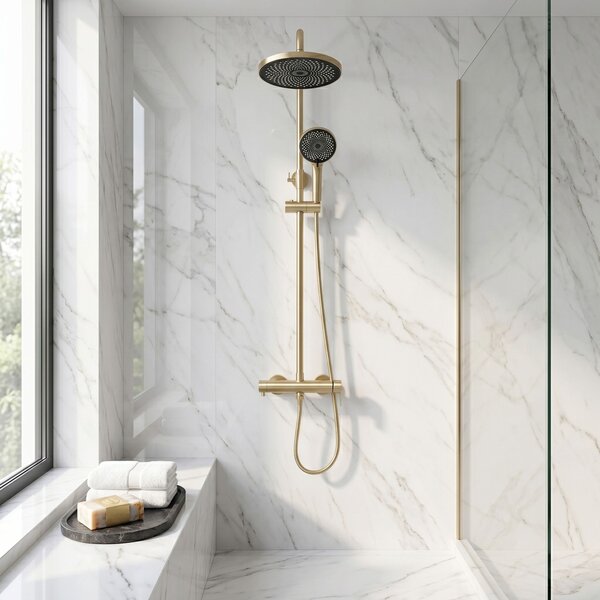 Shower set Rea Hunter Brush Gold