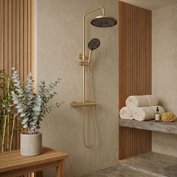 Shower set Rea Hunter Brush Gold