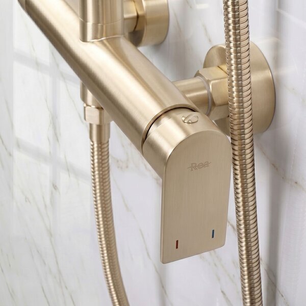 Shower set Rea Hunter Brush Gold