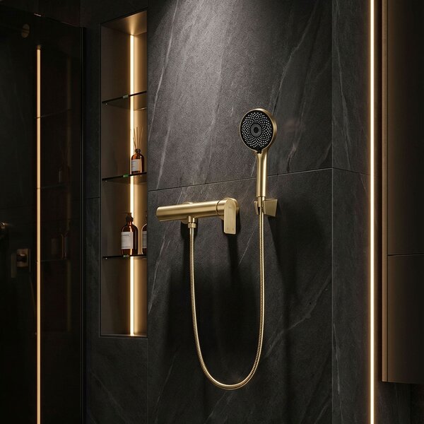 Shower mixer Rea Hunter Brushed Gold