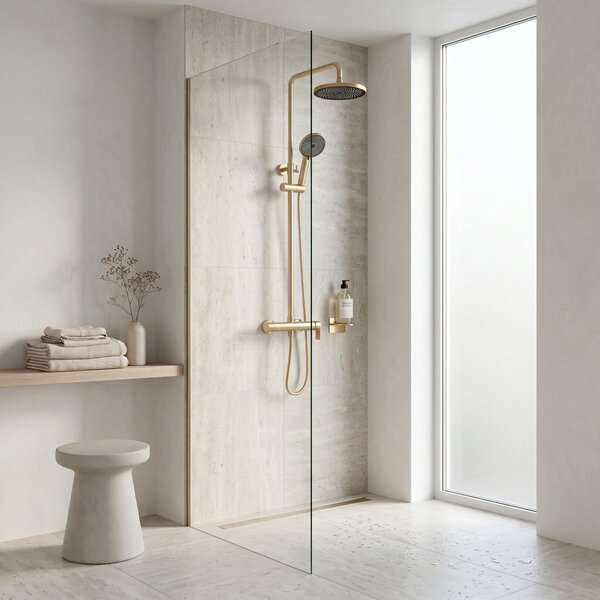 Shower set Rea Hunter Brush Gold