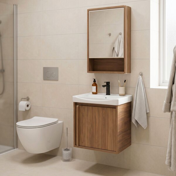 Bathroom furniture set with washbasin Gama T25023 HHL 50CM