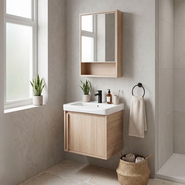 Bathroom furniture set with washbasin Gama T25023 BXM 50CM