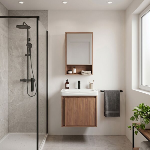 Bathroom furniture set with washbasin Gama T25023 HHL 50CM