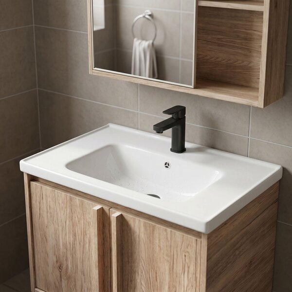 Bathroom furniture set with washbasin Gama T25023 QHM 60CM