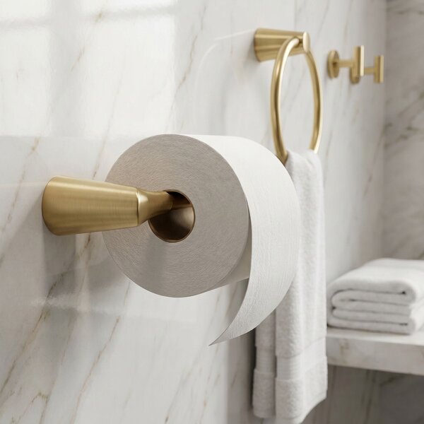 Toilet paper holder 16205 VIBE Brush Gold