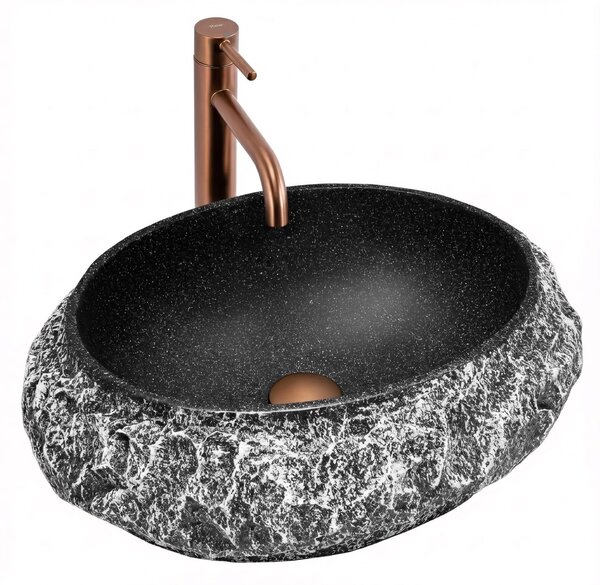 Countertop Basin Rea Mika Gabro Black