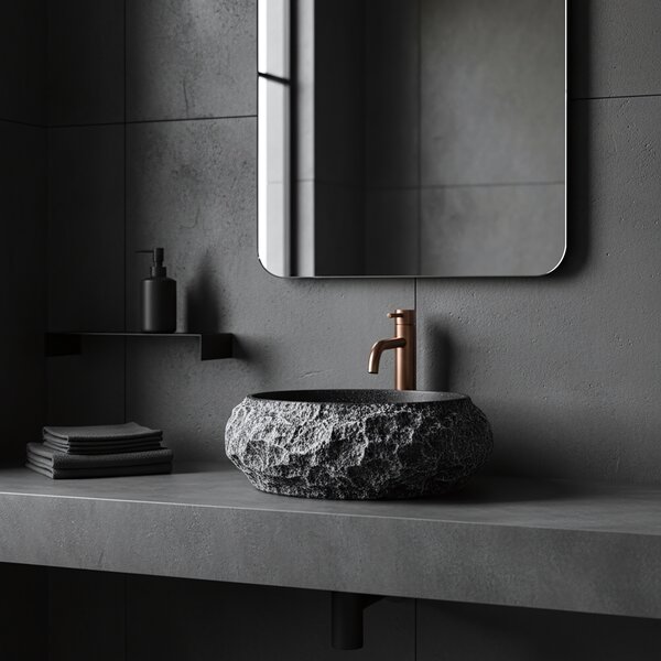 Countertop Basin Rea Mika Gabro Black