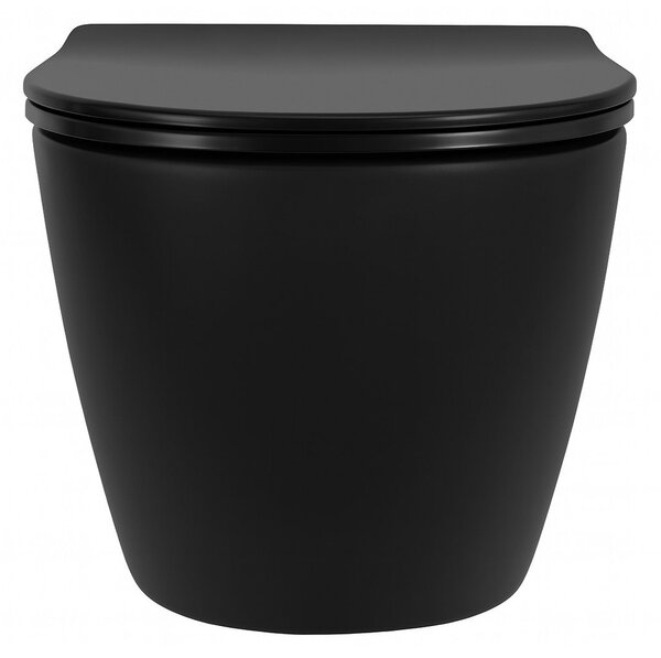 Toilet bowl Rea Carlo Mini Tornado NF BLACK MATT