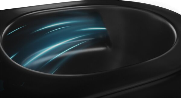 Toilet bowl Rea Carlo Mini Tornado NF BLACK MATT