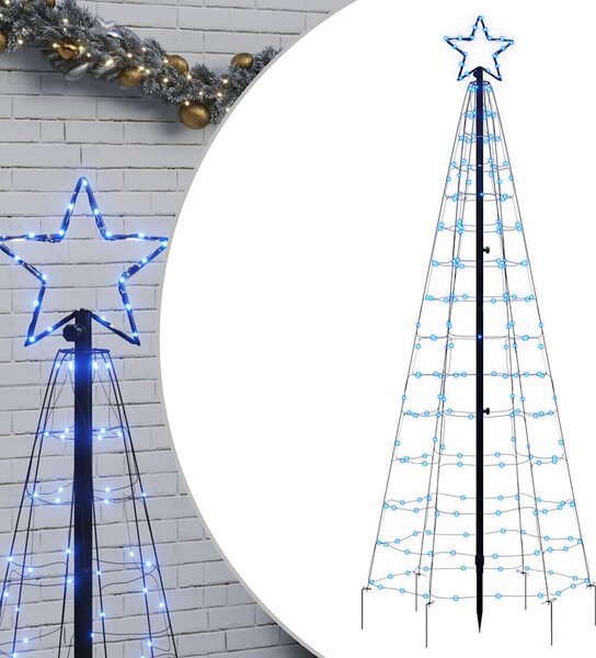 Christmas Tree Light with Spikes 220 LEDs Blue 180 cm