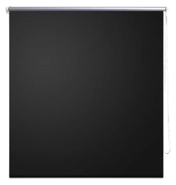 Roller Blind Blackout 40 x 100 cm Black