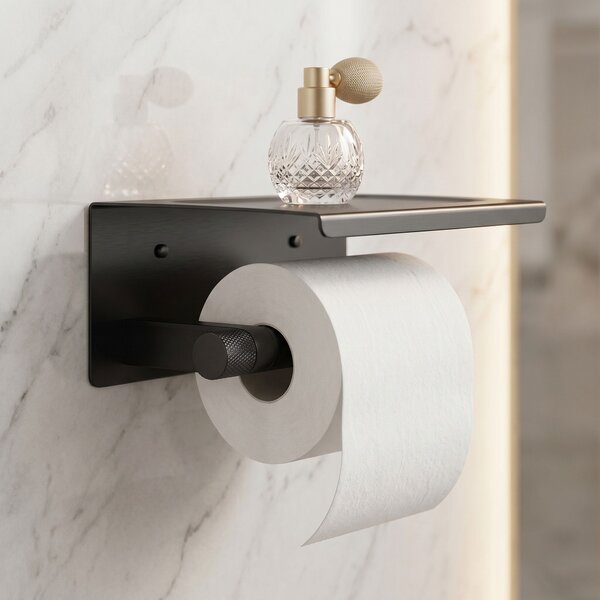Toilet paper holder with shelf 39105A ORI Titan