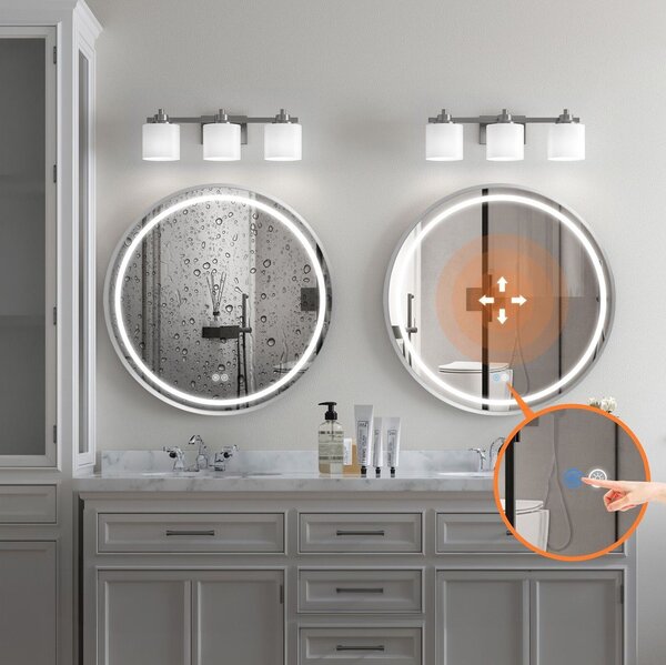 Mirror LED 50cm MMJ BRUSH SILVER