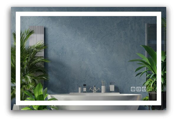 Mirror LED 90x60cm PRO SQR BLUETOOTH