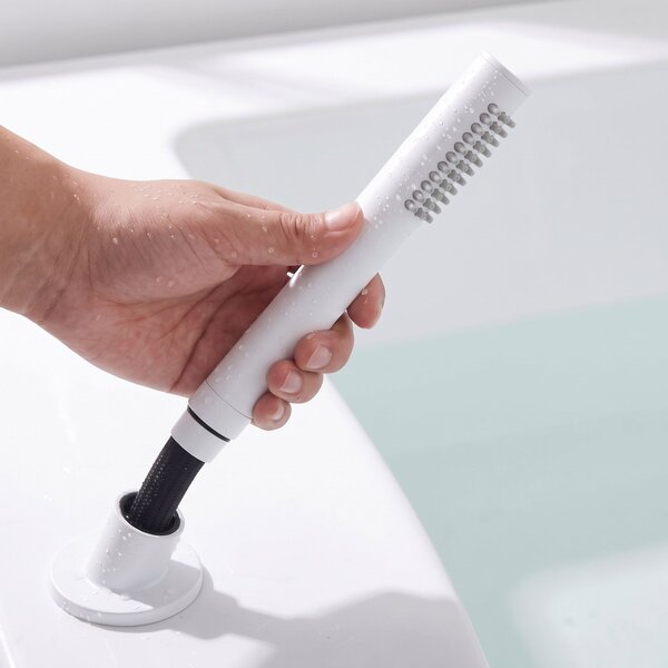 3-Hole Bathtub Faucet Rea Lungo White