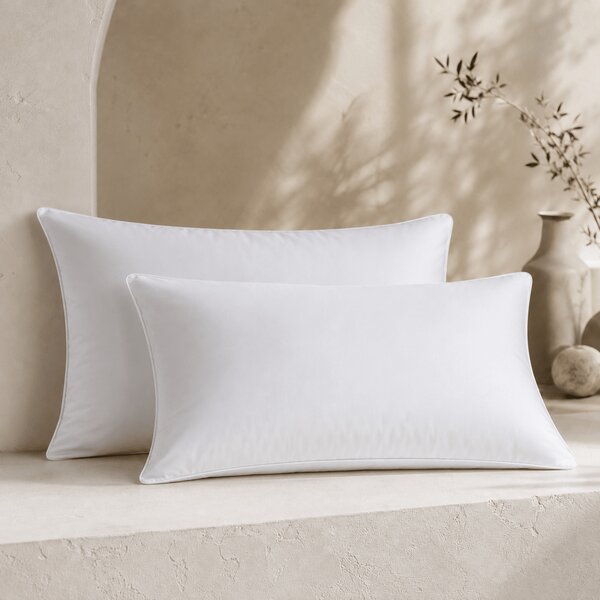 Ackly Bamboo - White Pillowcases Pair, Super king