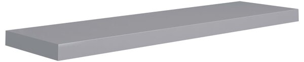 Floating Wall Shelf Grey 90x23.5x3.8 cm MDF