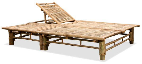 2-Person Sun Lounger Bamboo