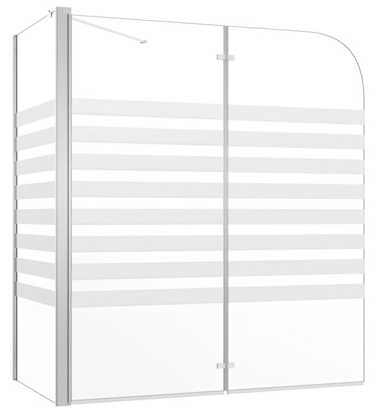 Bath Enclosure 120x68x130 cm Tempered Glass Stripe