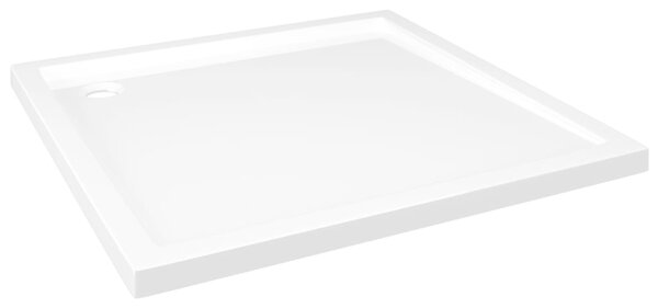 Square ABS Shower Base Tray White 80x80 cm