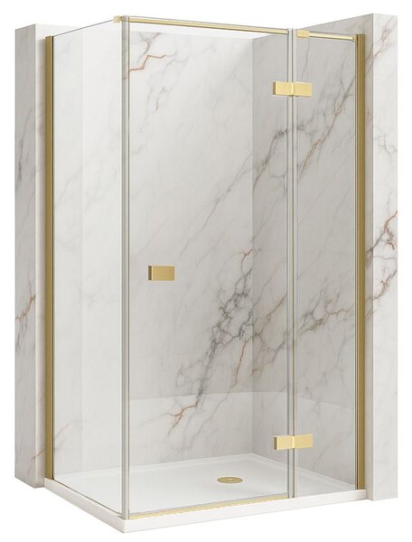 Shower enclosure Rea Atlas 80x90 Brush Gold