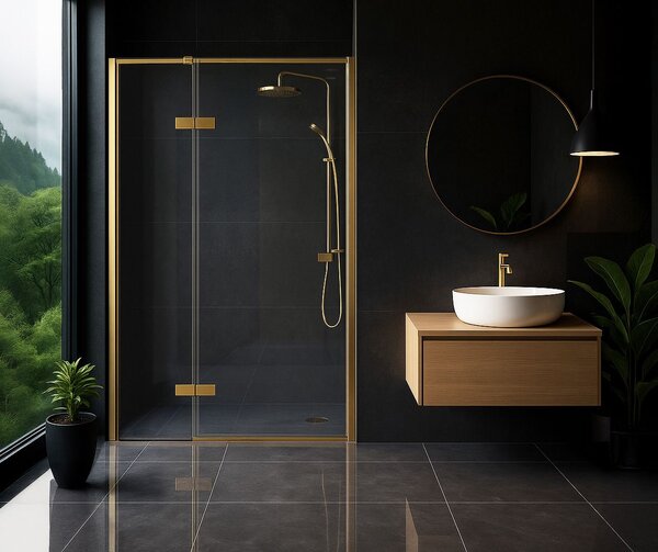 Shower door Rea Atlas 80 Brush Gold