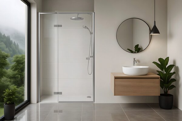 Shower door Rea Atlas 80 Chrome